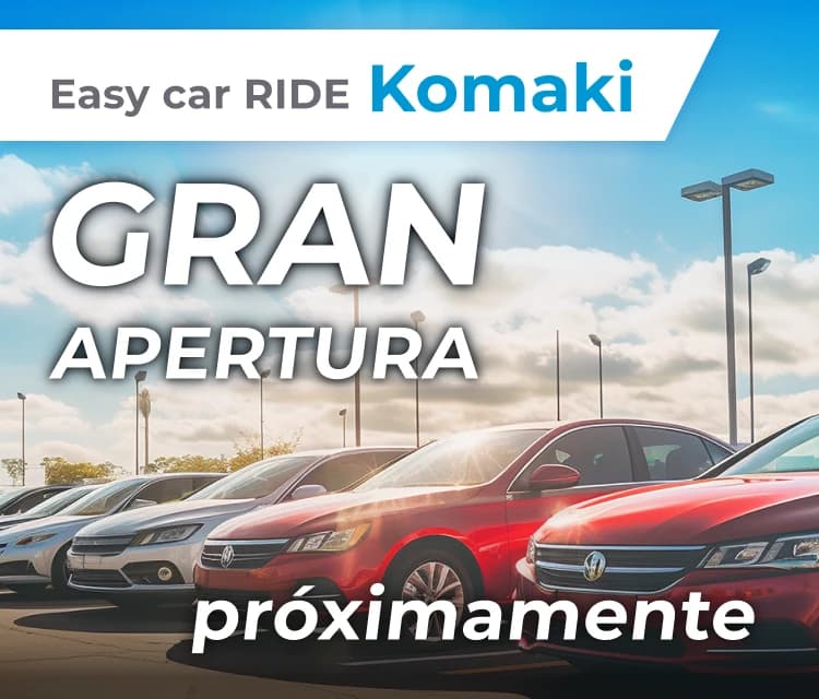 Tienda Easy car RIDE Komaki – Gran inauguración próximamente