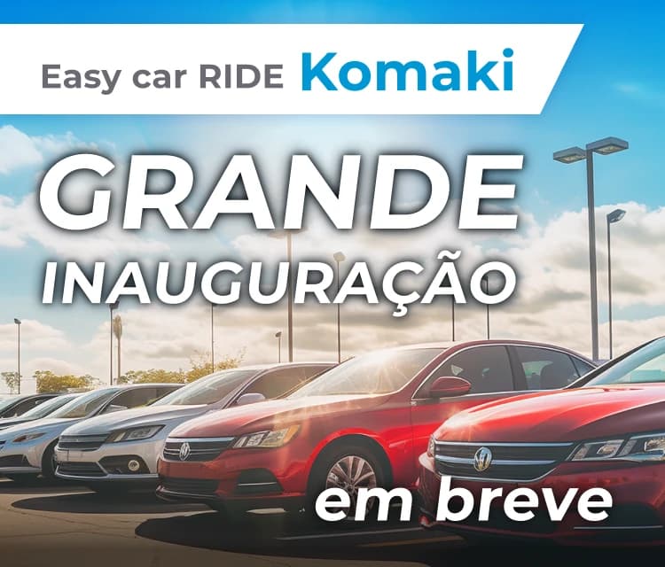 Loja Easy car RIDE Komaki – Grande inauguração em breve